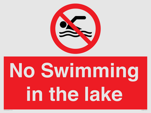 No Swimming in the lake